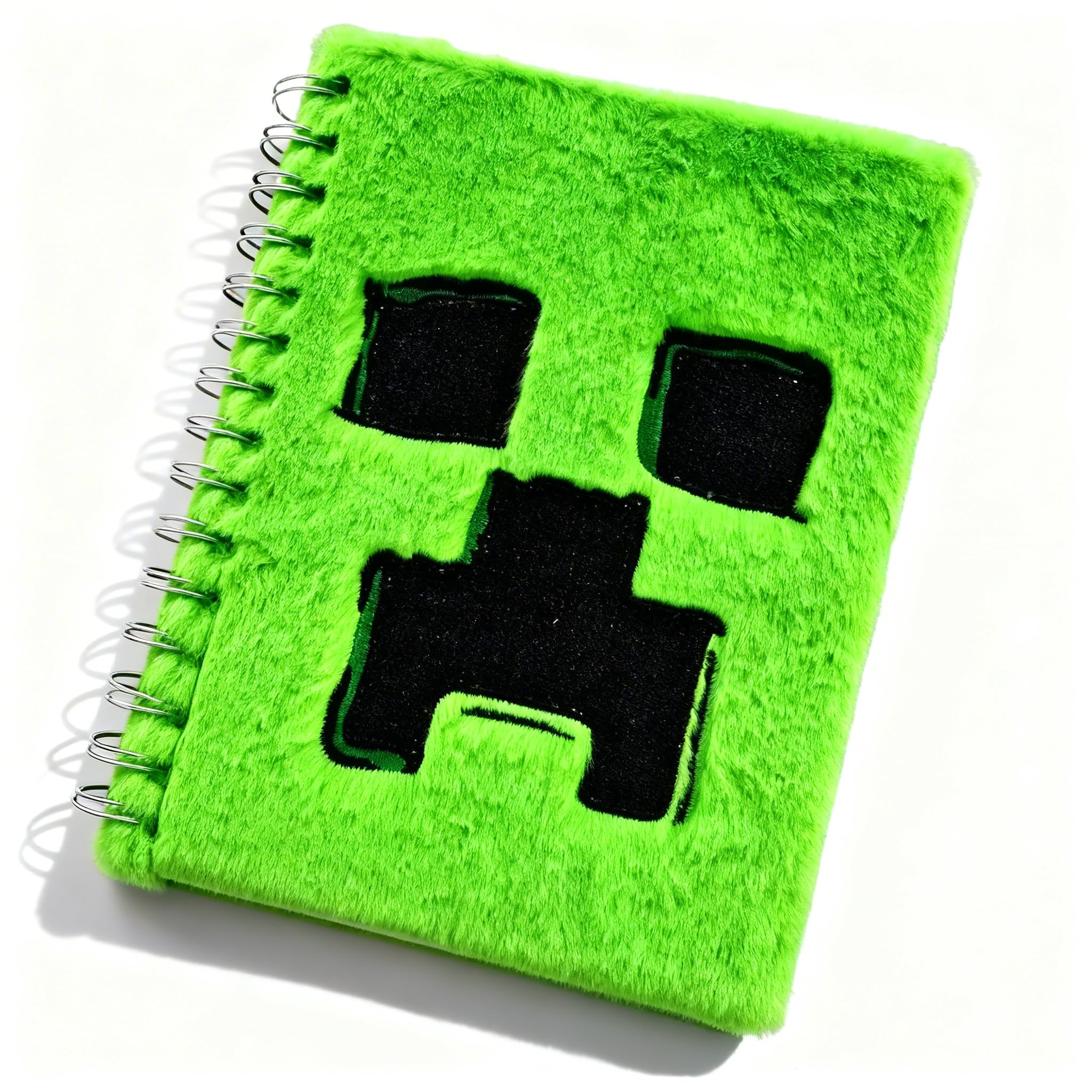 HOX Minecraft Movie Creeper Kabarık Peluş Not Defteri - Çizgili